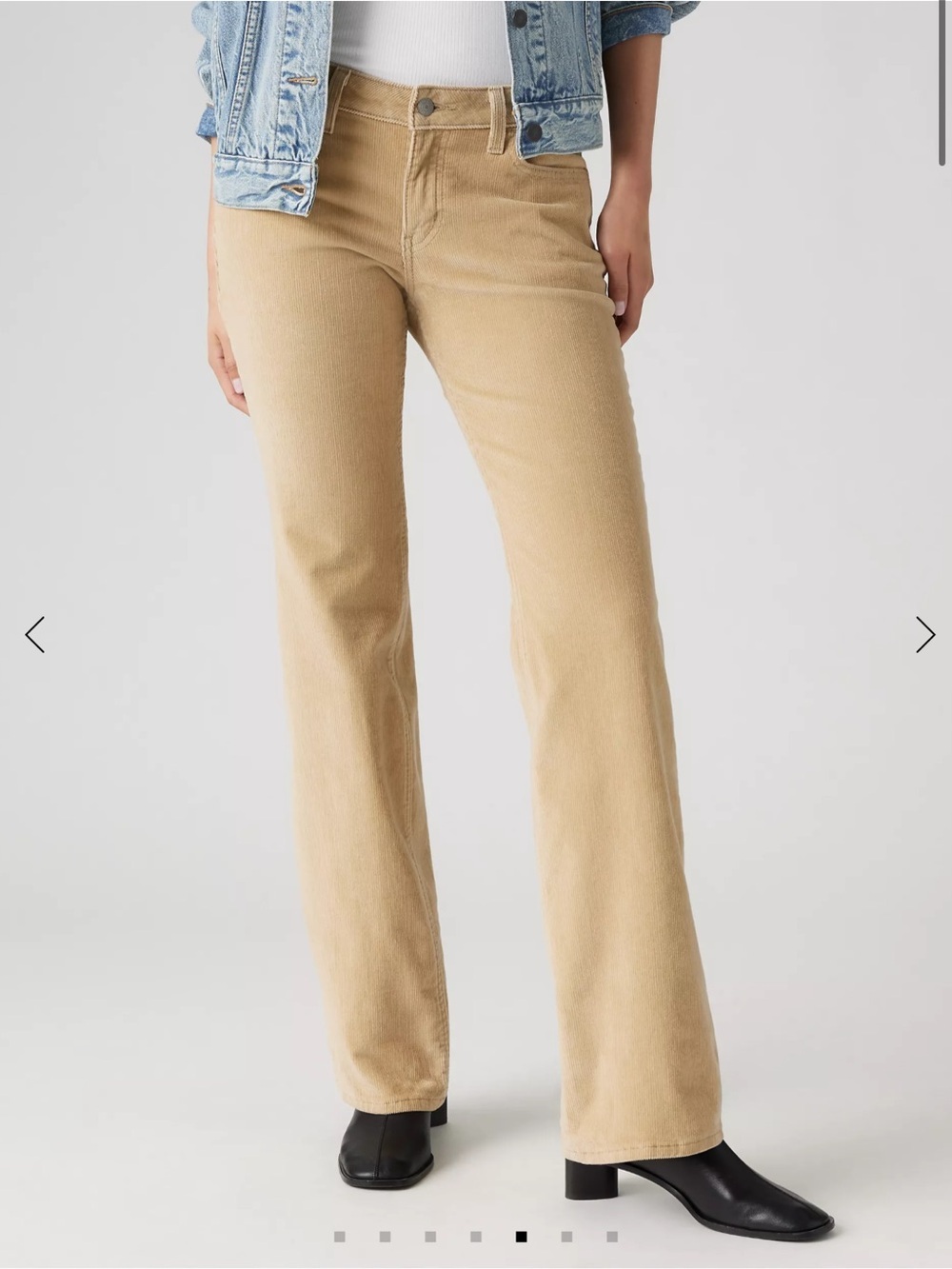 Levi's Superlow Bootcut Corduroy Trousers Size 28